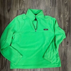 Lands’ End Green Quarter Zip Pullover